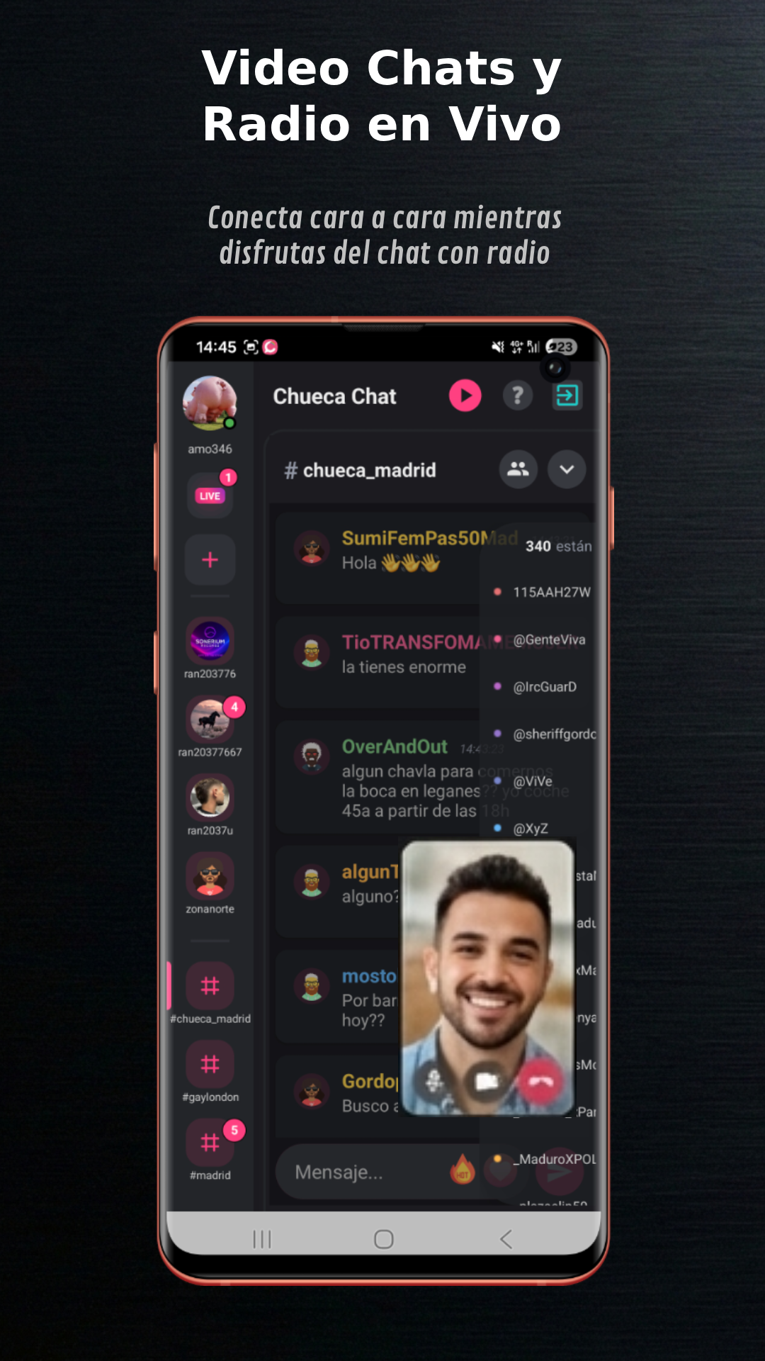 Chueca Chat - Video Chats y Radio en Vivo